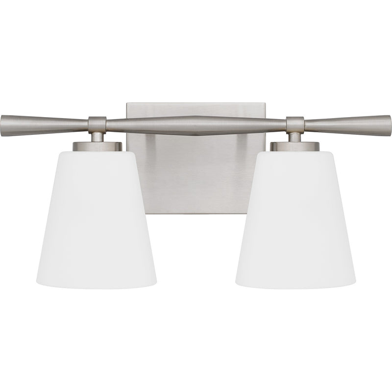 Quoizel BID8616BN Two Light Bath, Brushed Nickel