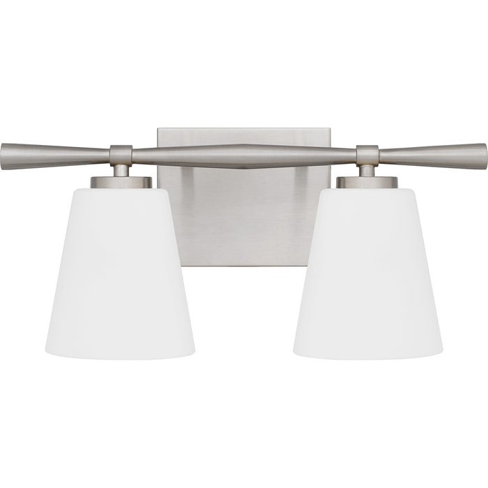 Quoizel BID8616BN Two Light Bath, Brushed Nickel
