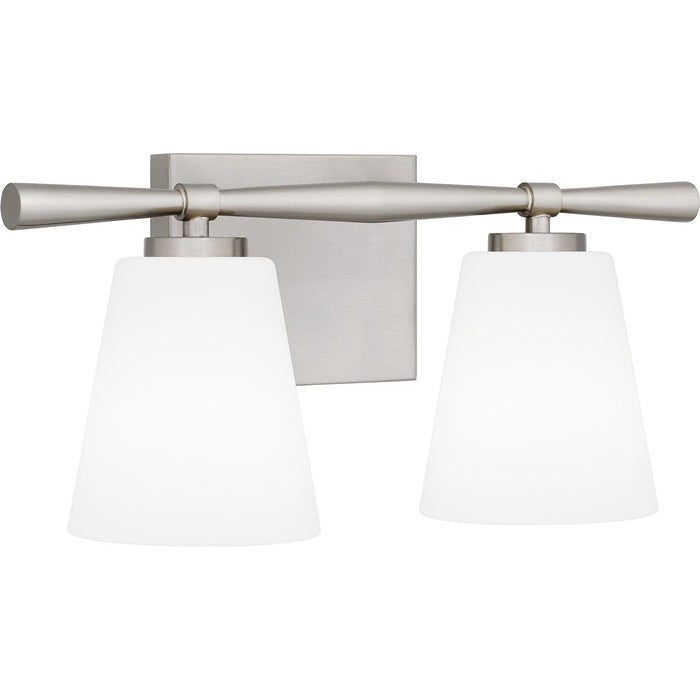 Quoizel BID8616BN Two Light Bath, Brushed Nickel