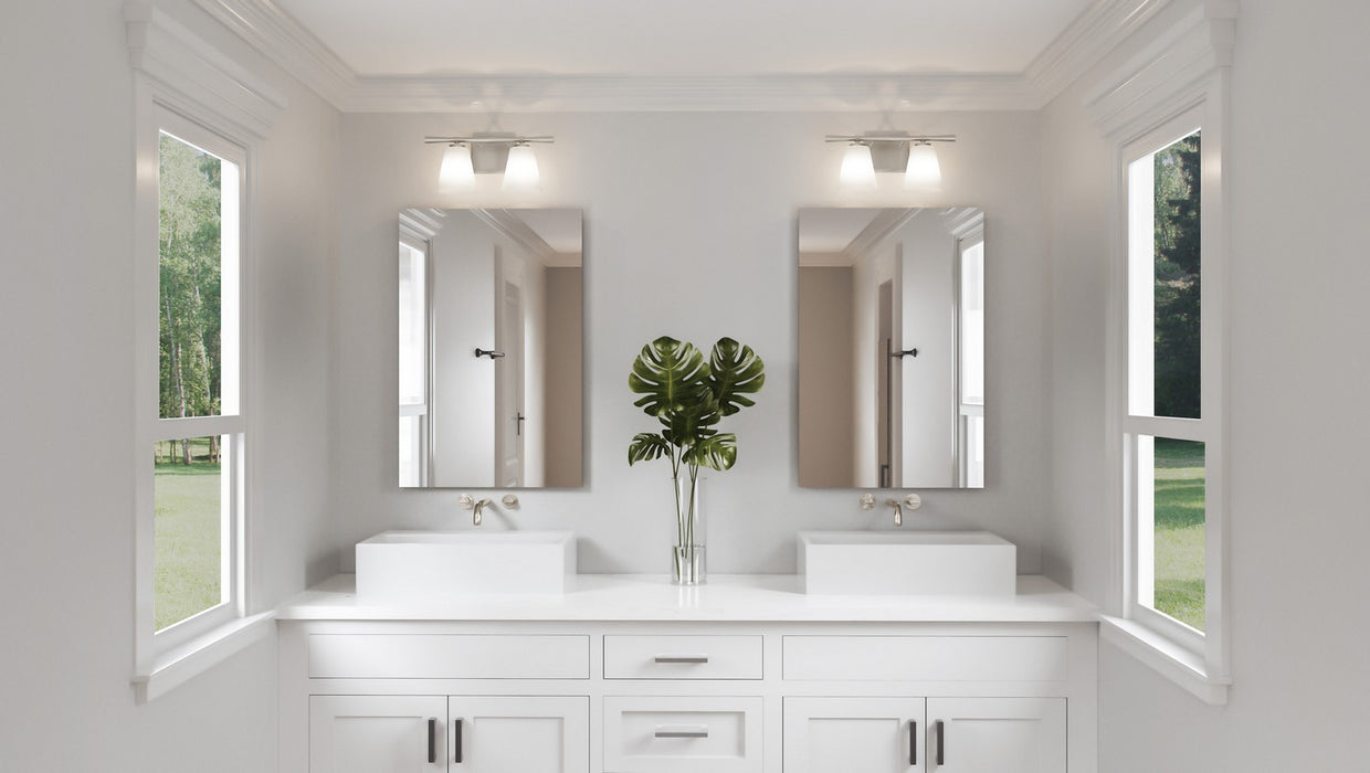 Quoizel BID8616BN Two Light Bath, Brushed Nickel