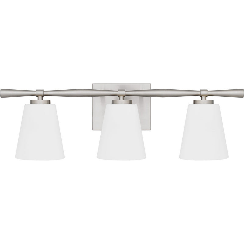 Quoizel BID8623BN Three Light Bath, Brushed Nickel