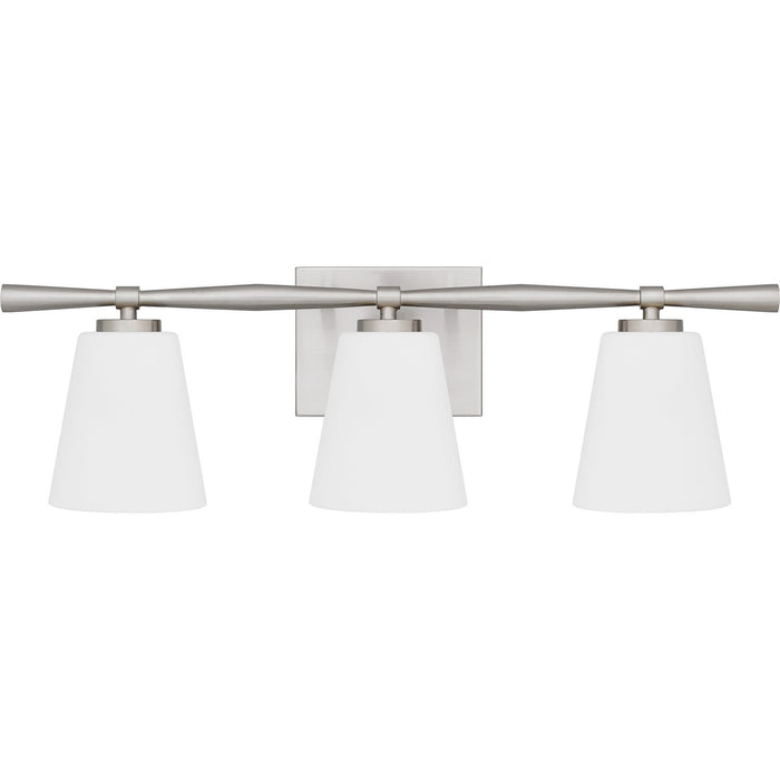 Quoizel BID8623BN Three Light Bath, Brushed Nickel