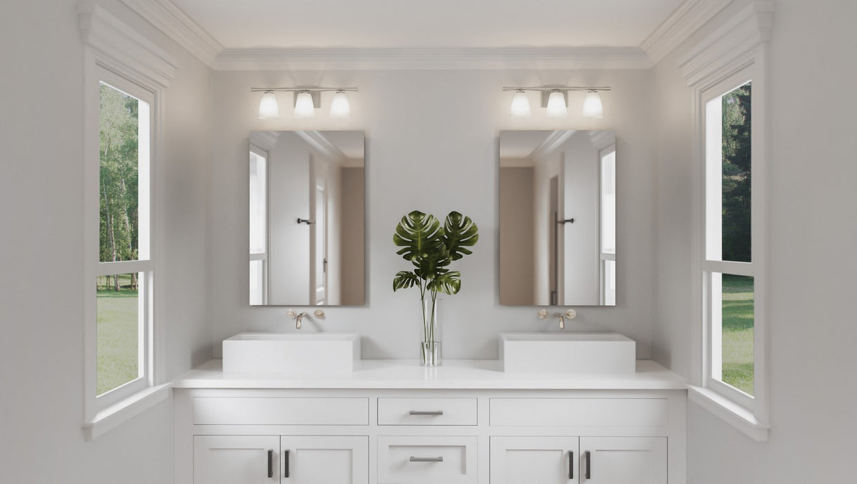 Quoizel BID8623BN Three Light Bath, Brushed Nickel
