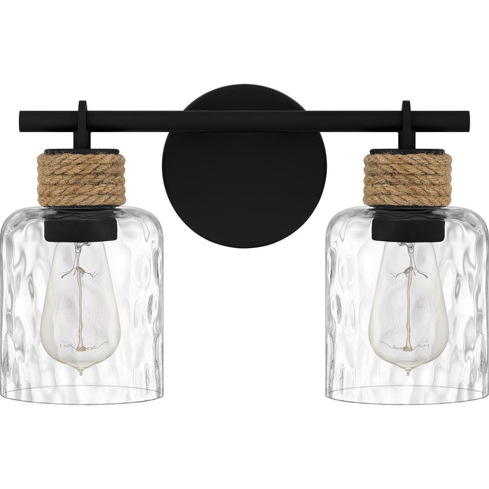 Quoizel BTC8614MBK Two Light Bath, Matte Black