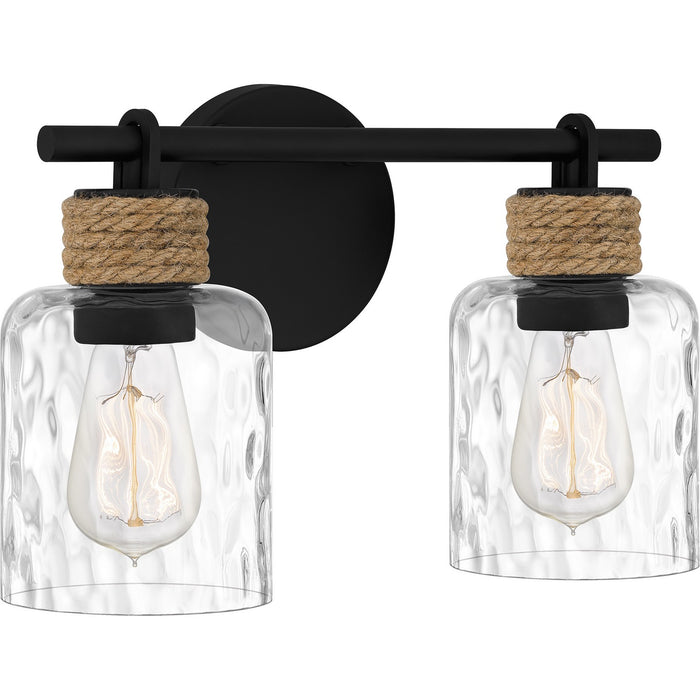 Quoizel BTC8614MBK Two Light Bath, Matte Black