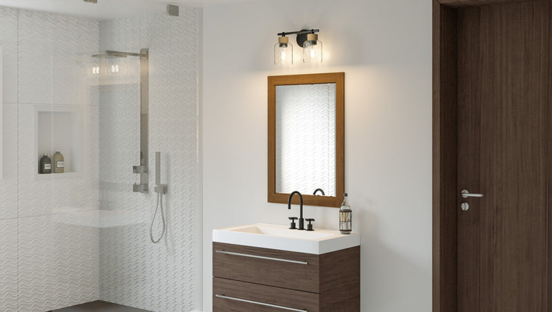 Quoizel BTC8614MBK Two Light Bath, Matte Black