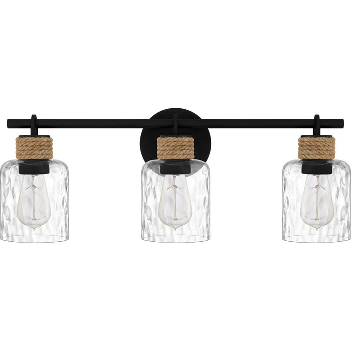 Quoizel BTC8624MBK Three Light Bath, Matte Black