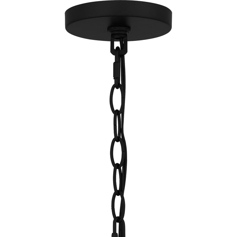Quoizel BUK1907MBK One Light Outdoor Hanging Lantern, Matte Black
