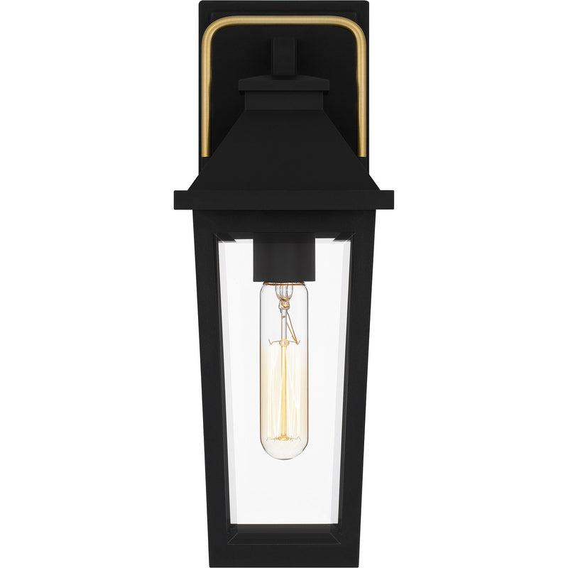 Quoizel BUK8405MBK One Light Outdoor Wall Mount, Matte Black