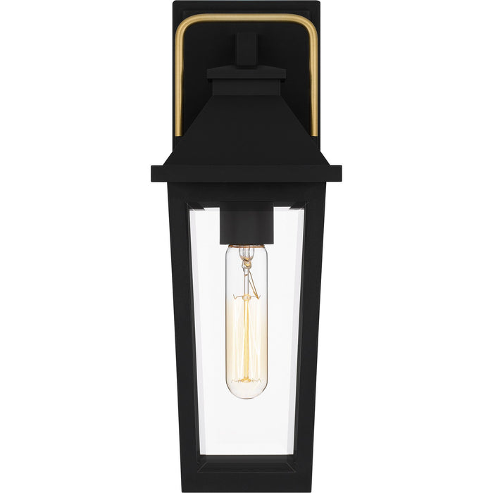 Quoizel BUK8405MBK One Light Outdoor Wall Mount, Matte Black