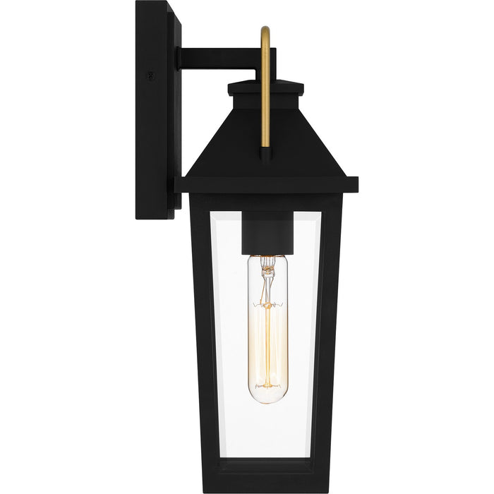 Quoizel BUK8405MBK One Light Outdoor Wall Mount, Matte Black
