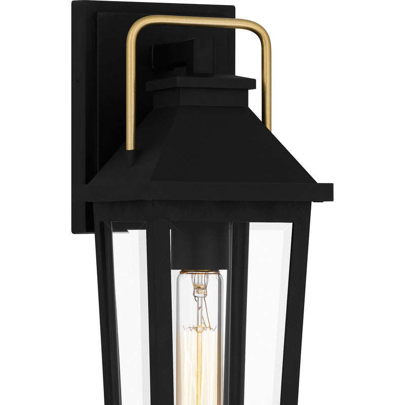 Quoizel BUK8405MBK One Light Outdoor Wall Mount, Matte Black