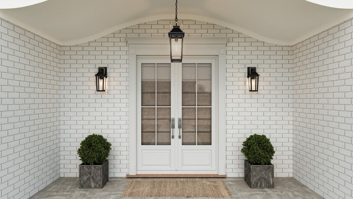 Quoizel BUK8405MBK One Light Outdoor Wall Mount, Matte Black