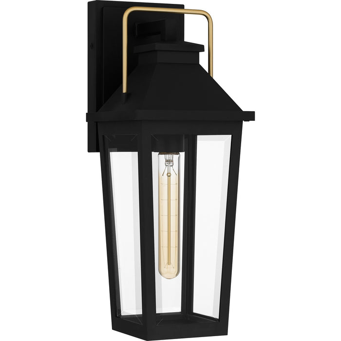 Quoizel BUK8406MBK One Light Outdoor Wall Mount, Matte Black