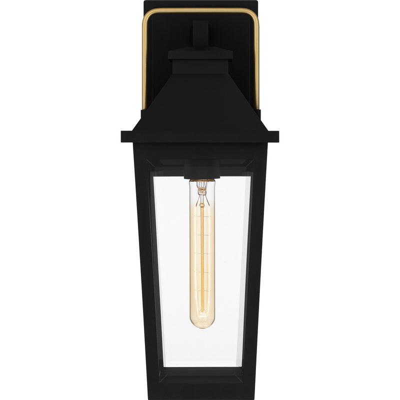 Quoizel BUK8406MBK One Light Outdoor Wall Mount, Matte Black