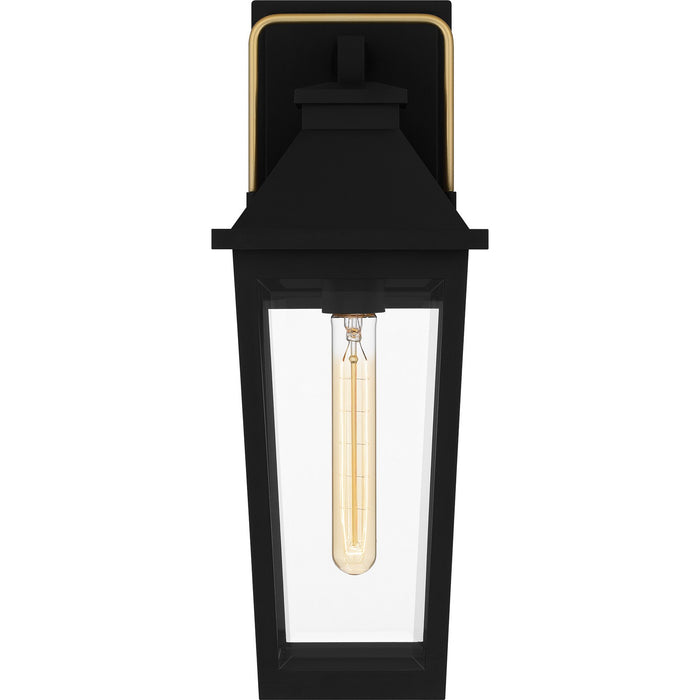 Quoizel BUK8406MBK One Light Outdoor Wall Mount, Matte Black