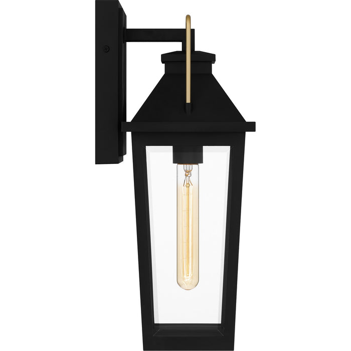 Quoizel BUK8406MBK One Light Outdoor Wall Mount, Matte Black