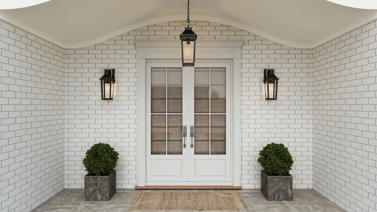Quoizel BUK8406MBK One Light Outdoor Wall Mount, Matte Black