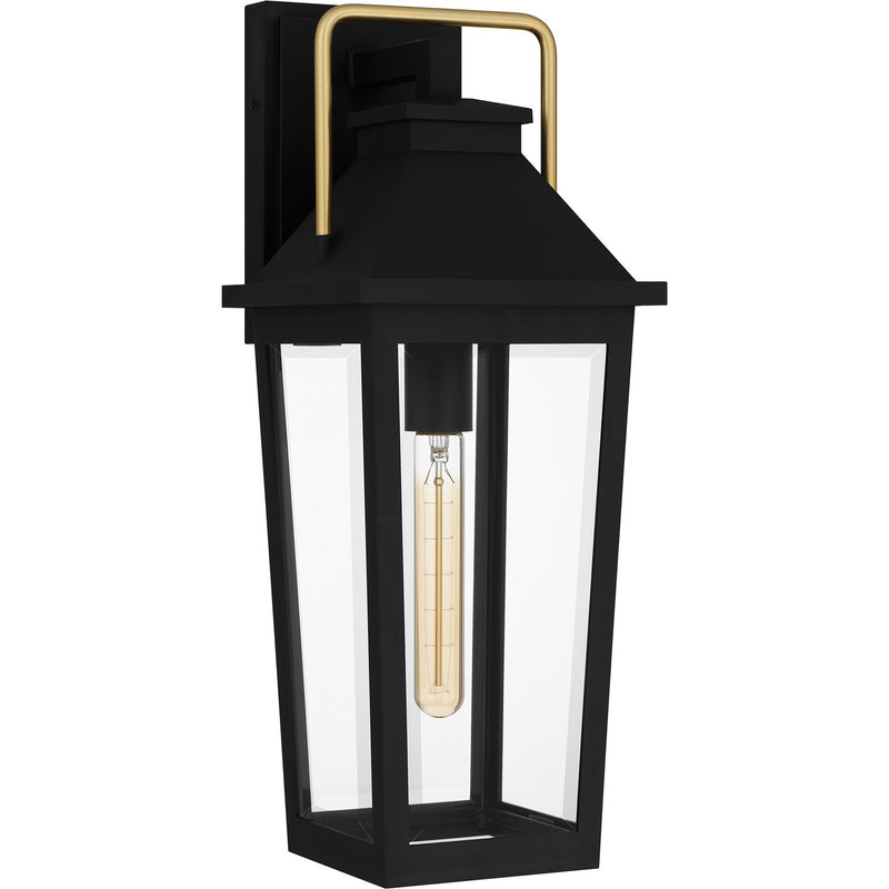 Quoizel BUK8407MBK One Light Outdoor Wall Mount, Matte Black