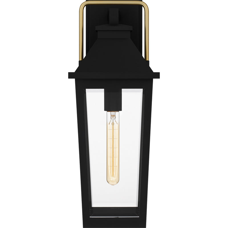 Quoizel BUK8407MBK One Light Outdoor Wall Mount, Matte Black