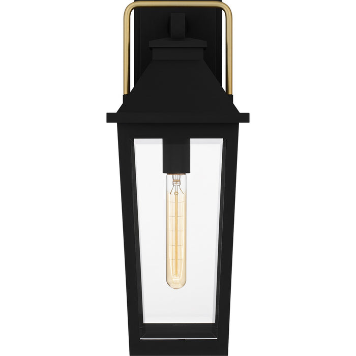 Quoizel BUK8407MBK One Light Outdoor Wall Mount, Matte Black