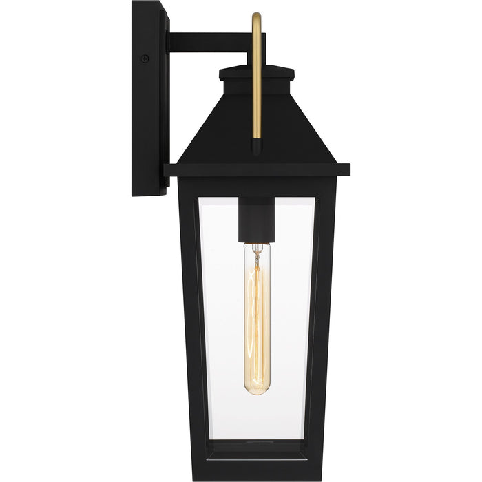 Quoizel BUK8407MBK One Light Outdoor Wall Mount, Matte Black