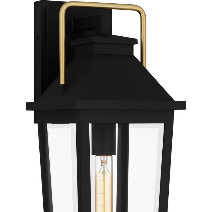 Quoizel BUK8407MBK One Light Outdoor Wall Mount, Matte Black