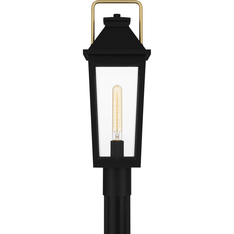 Quoizel BUK9007MBK One Light Outdoor Post Mount, Matte Black