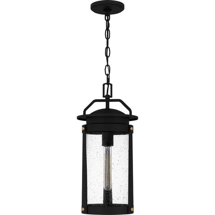 Quoizel CLI1909EK One Light Outdoor Hanging Lantern, Earth Black