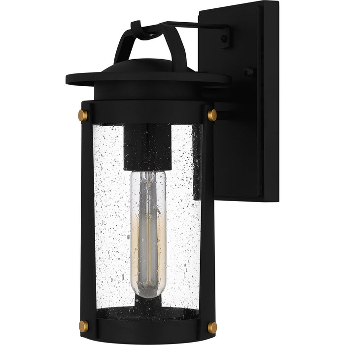 Quoizel CLI8406EK One Light Outdoor Wall Mount, Earth Black