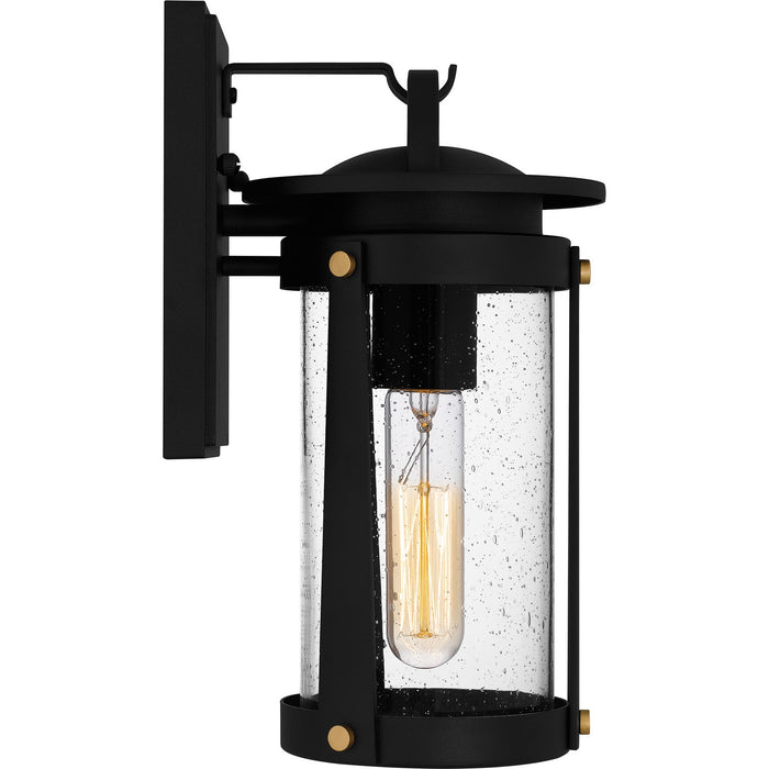 Quoizel CLI8406EK One Light Outdoor Wall Mount, Earth Black