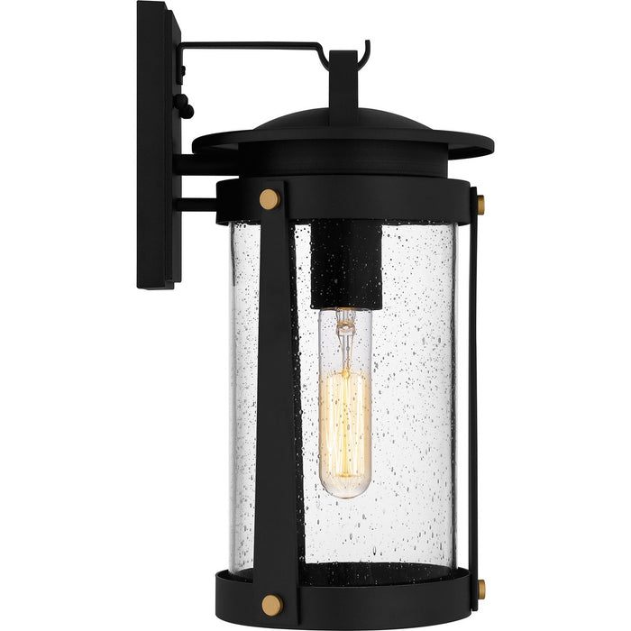 Quoizel CLI8407EK One Light Outdoor Wall Mount, Earth Black