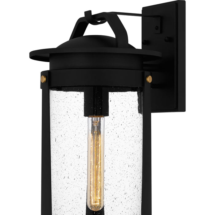 Quoizel CLI8409EK One Light Outdoor Wall Mount, Earth Black