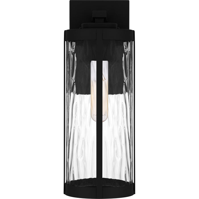 Quoizel CLP8405MBK One Light Outdoor Wall Mount, Matte Black