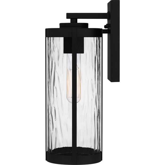 Quoizel CLP8405MBK One Light Outdoor Wall Mount, Matte Black
