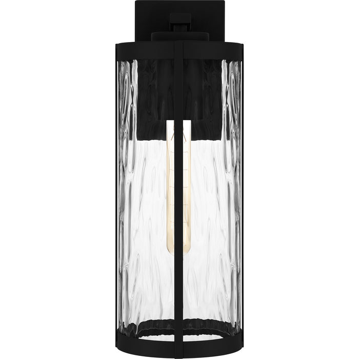 Quoizel CLP8406MBK One Light Outdoor Wall Mount, Matte Black