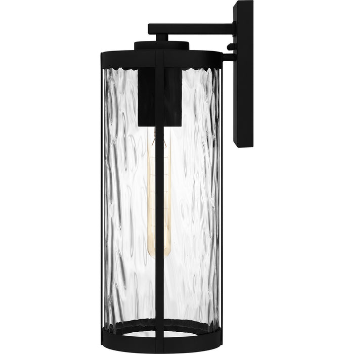Quoizel CLP8406MBK One Light Outdoor Wall Mount, Matte Black