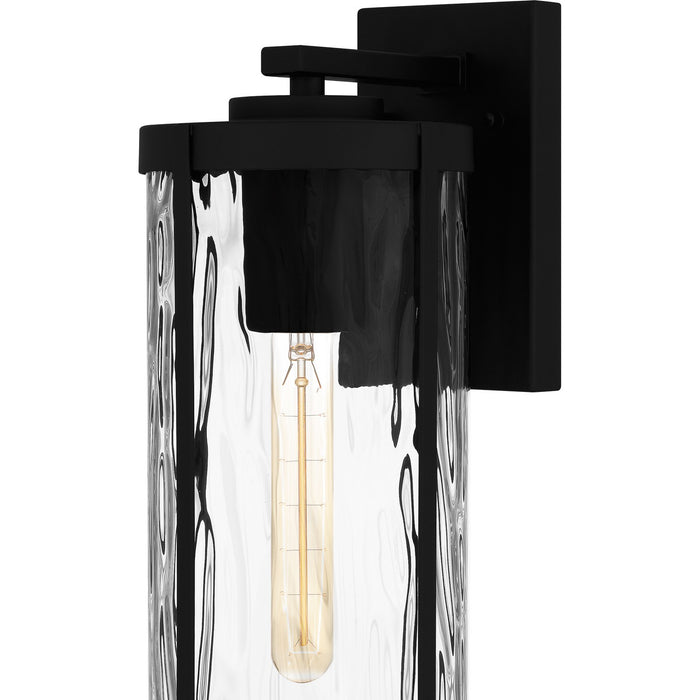 Quoizel CLP8406MBK One Light Outdoor Wall Mount, Matte Black