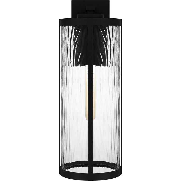 Quoizel CLP8407MBK One Light Outdoor Wall Mount, Matte Black