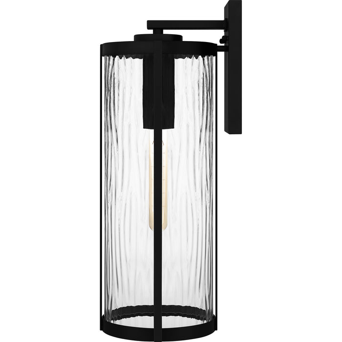 Quoizel CLP8407MBK One Light Outdoor Wall Mount, Matte Black