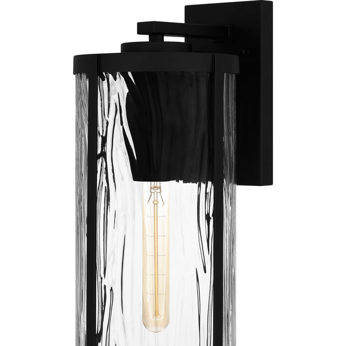 Quoizel CLP8407MBK One Light Outdoor Wall Mount, Matte Black