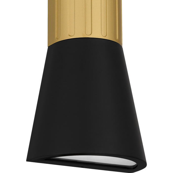 Quoizel DEX8406MBK LED Outdoor Wall Mount, Matte Black