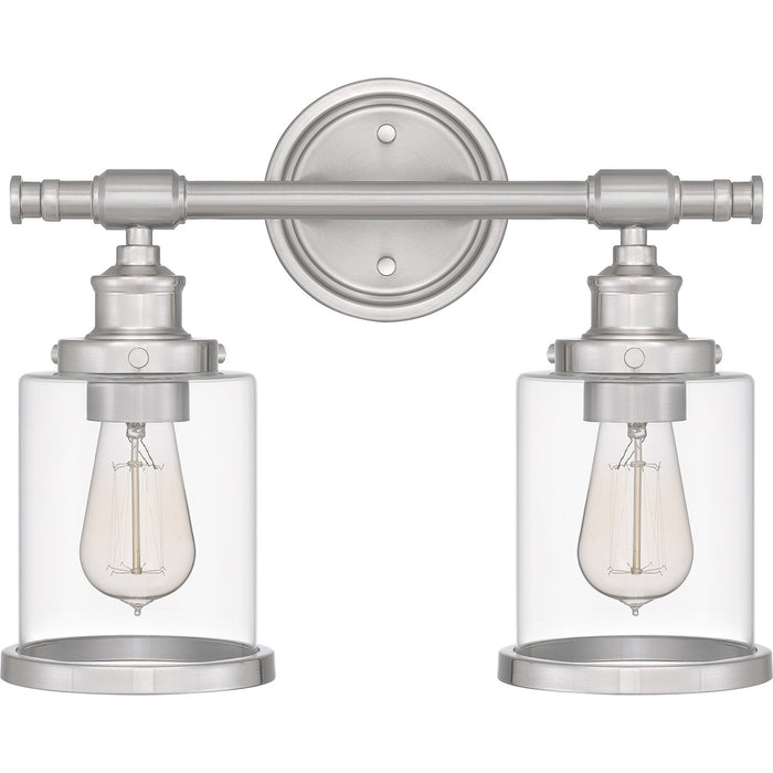 Quoizel DIX8615BN Two Light Bath, Brushed Nickel