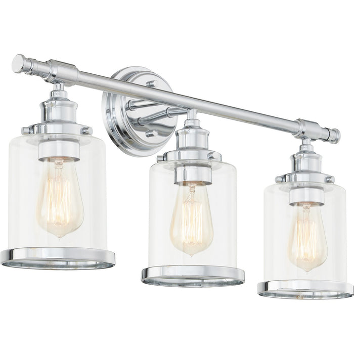 Quoizel DIX8623C Three Light Bath, Polished Chrome
