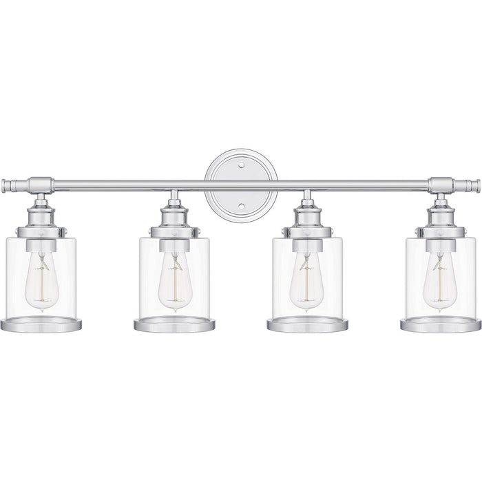 Quoizel DIX8632C Four Light Bath, Polished Chrome
