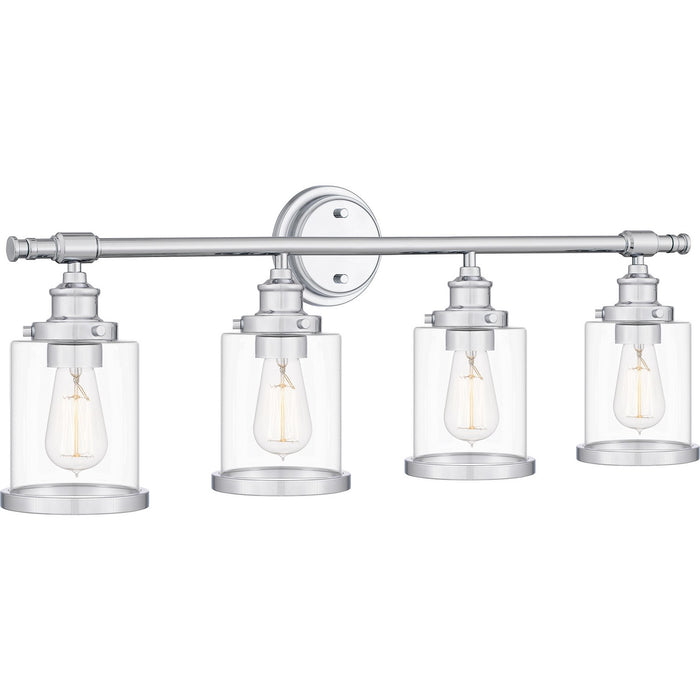Quoizel DIX8632C Four Light Bath, Polished Chrome