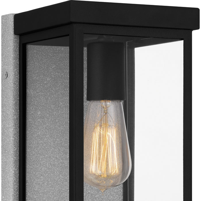 Quoizel EZR8406EK One Light Outdoor Wall Mount, Earth Black