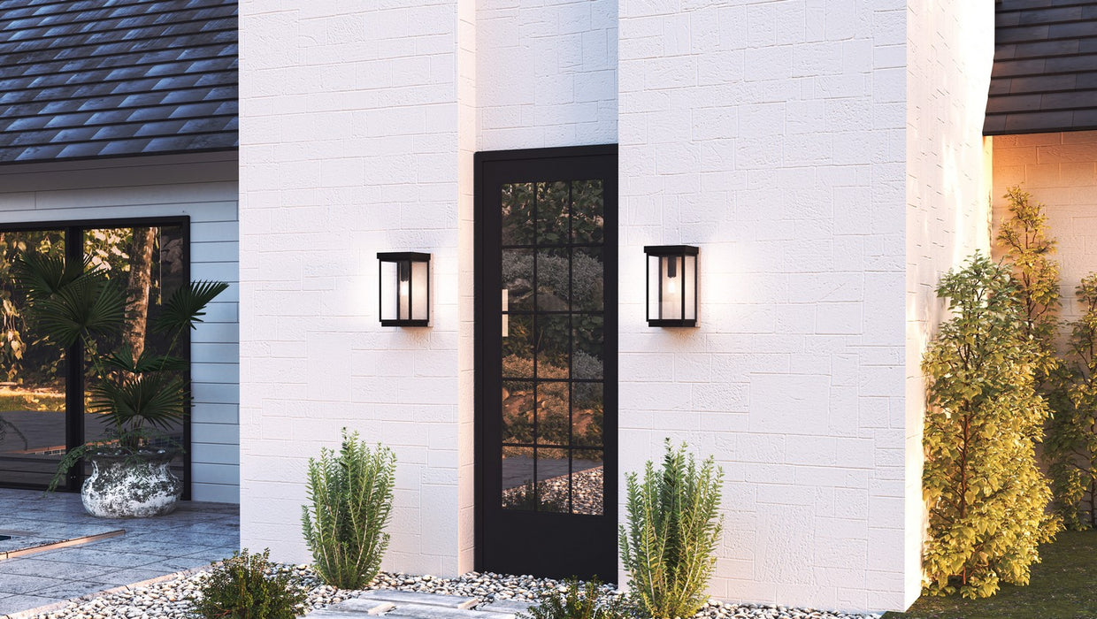Quoizel EZR8406EK One Light Outdoor Wall Mount, Earth Black