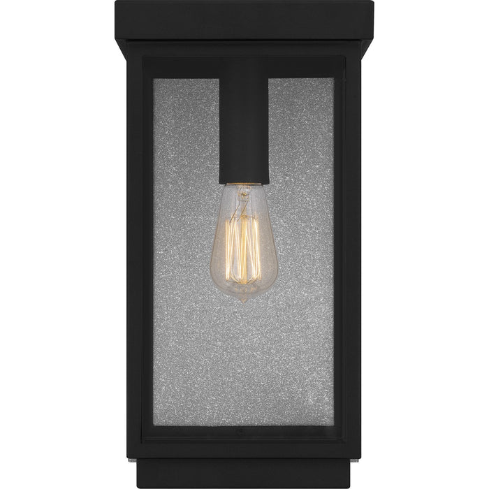 Quoizel EZR8408EK One Light Outdoor Wall Mount, Earth Black