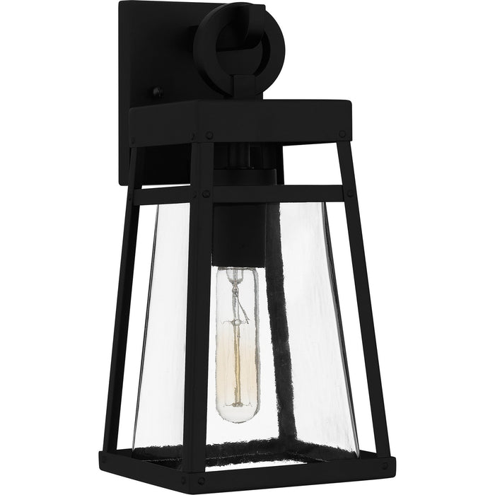 Quoizel GFY8406MBK One Light Outdoor Wall Mount, Matte Black